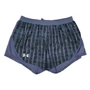 Under Armour Shorts Womens XS Extra Small Purple Blue Heatgear Drawcord Lined